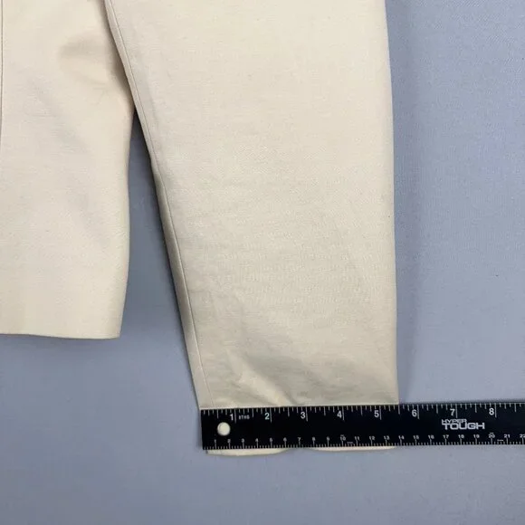 Calvin Klein Blazer Coat Womens Size 10 Stretch Single Breasted Beige Cream - Picture 6 of 10